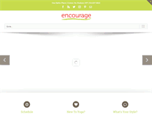 Tablet Screenshot of encourageyoga.com